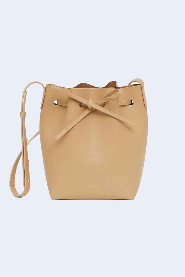Mini Bucket Bag in Sand