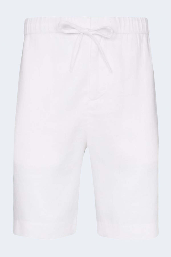 Felipe Linen Shorts in White