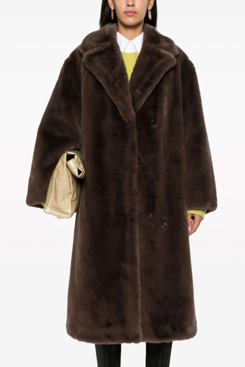 Maria Coat in Ebony Brown