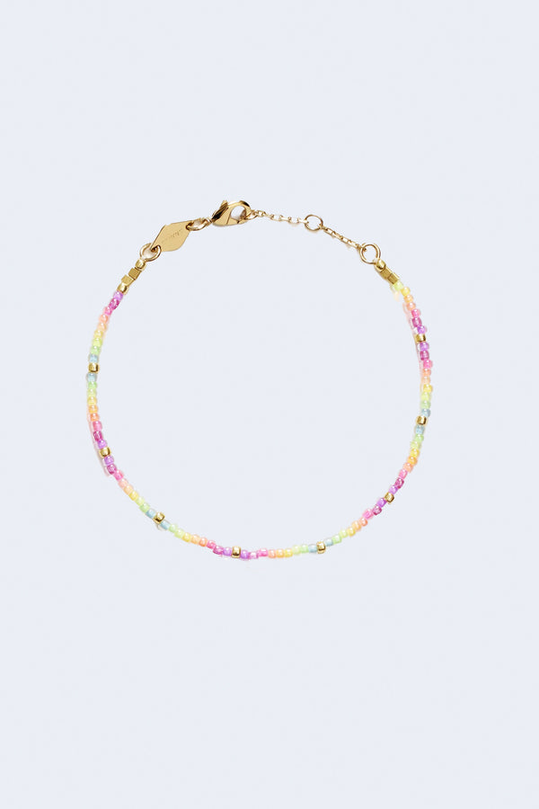 Neon Rainbow Bracelet in Gold