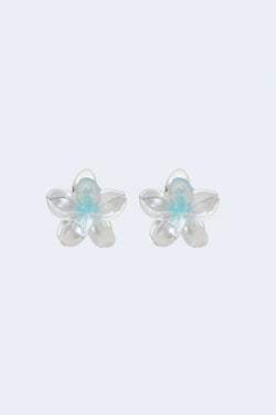 Baby Super Bloom Clip Set in Aqua Pearl