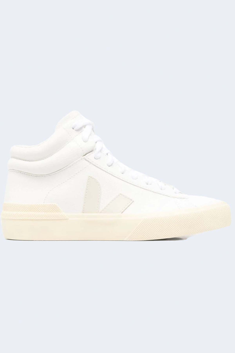 Men's Minotaur High Top Chromefree Leather Sneaker in Extra-White Pierre Butter