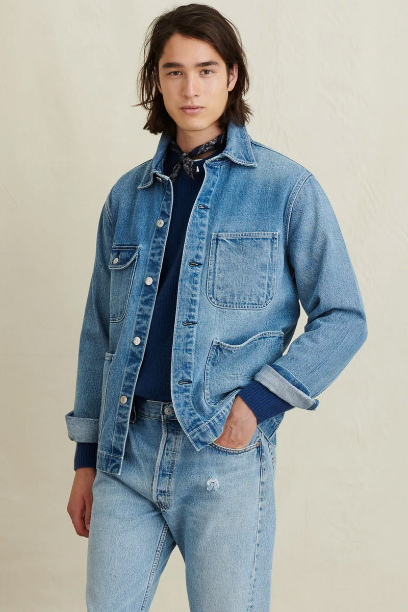 Work Jacket in Vintage Wash Denim