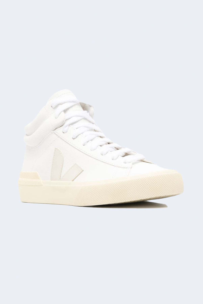 Men's Minotaur High Top Chromefree Leather Sneaker in Extra-White Pierre Butter