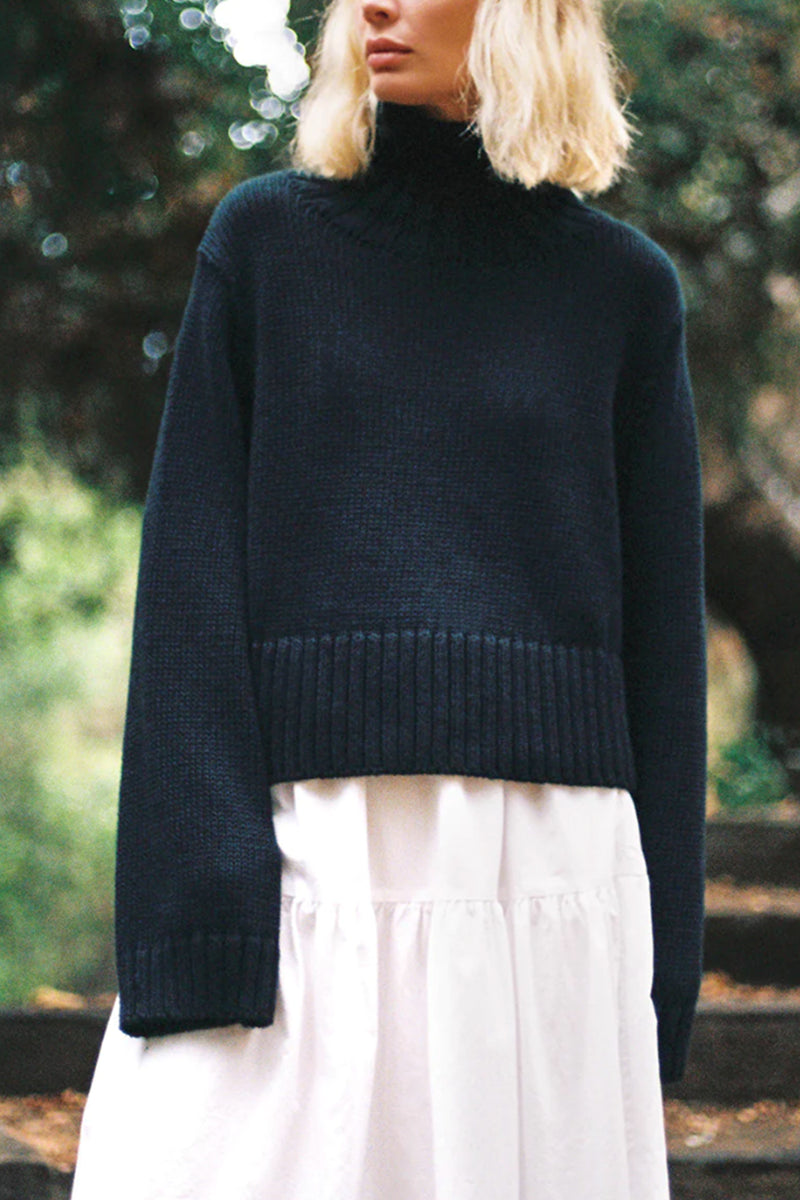 Luigi Turtleneck in Black