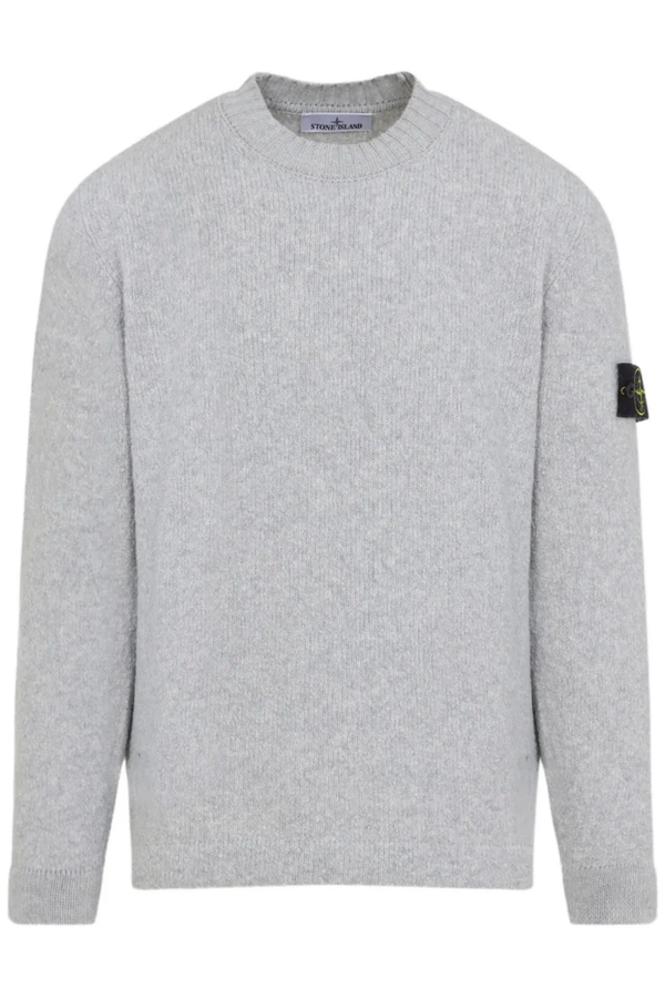 Knit Crewneck Jumper in Dark Gray