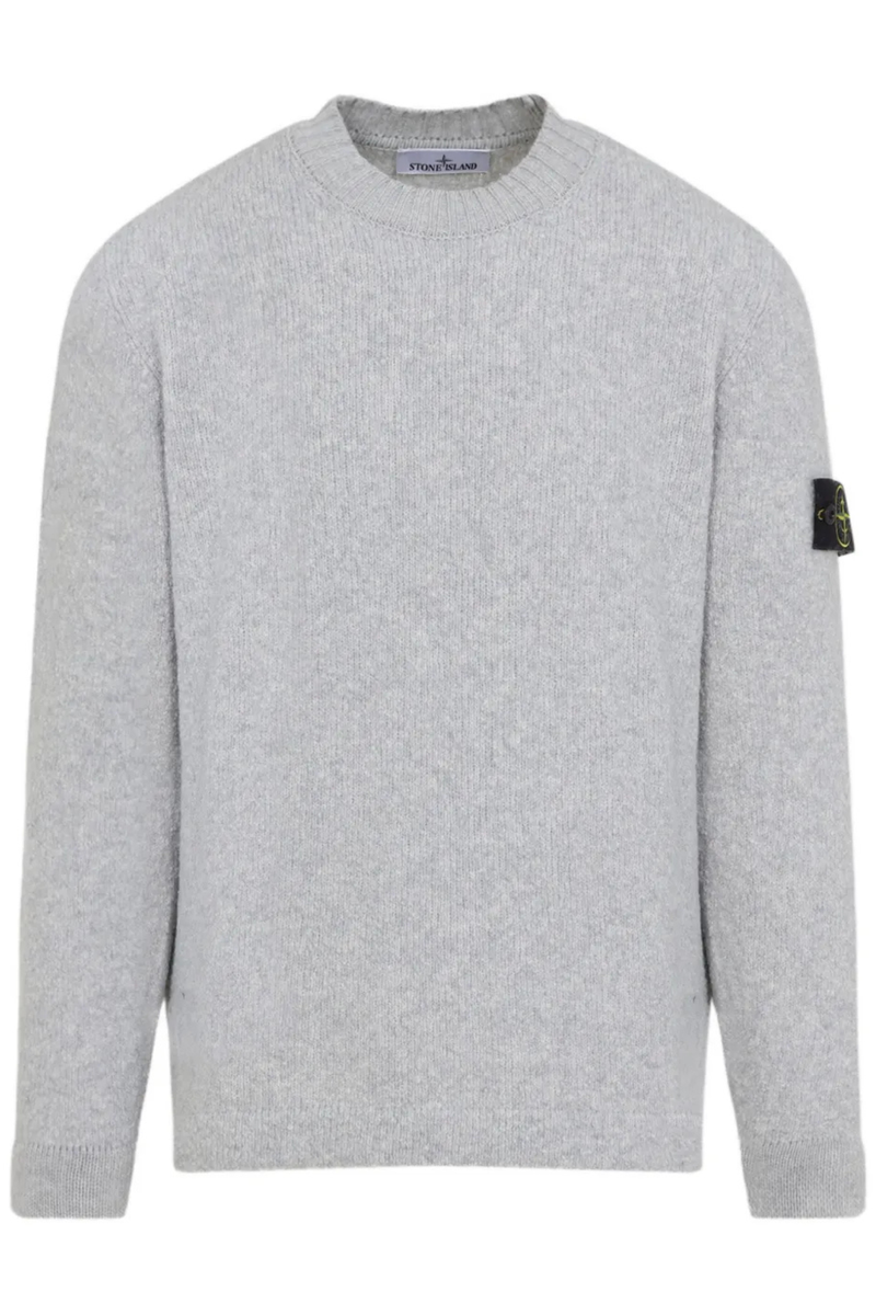 Knit Crewneck Jumper in Dark Gray