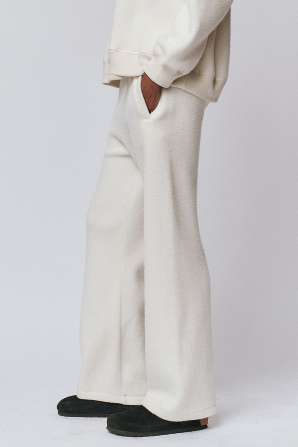 The Plush Victory Sweatpant in Washed White