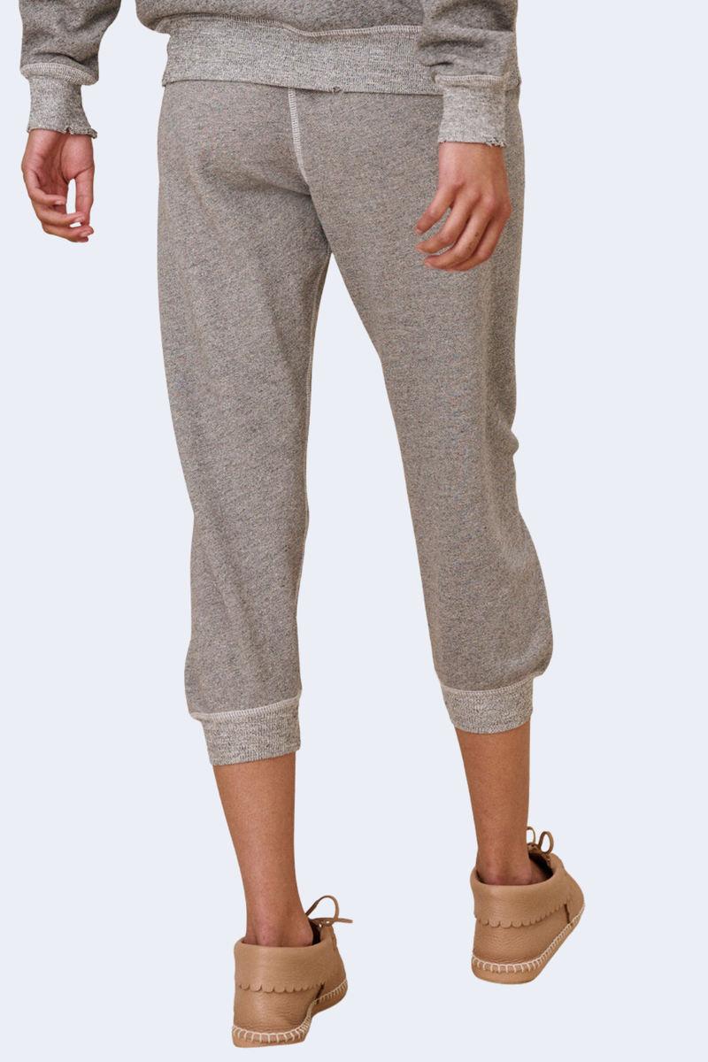 The Cropped Sweatpant in Varsity Grey