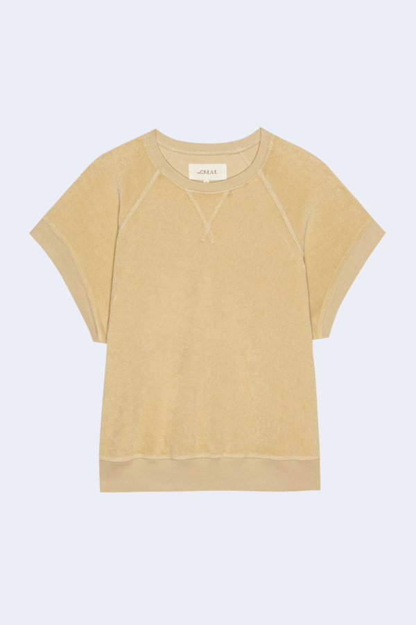 The Micro Terry Wedge Sweatshirt in Chamois
