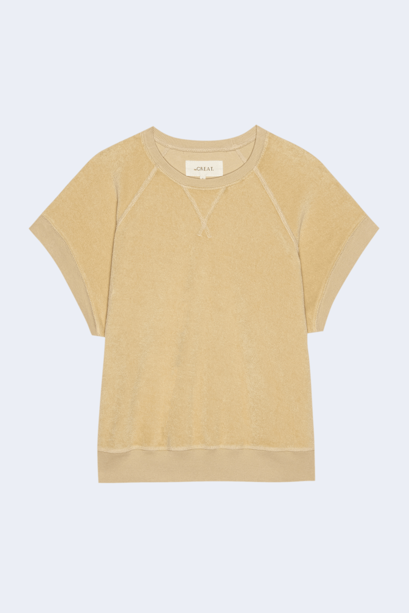The Micro Terry Wedge Sweatshirt in Chamois