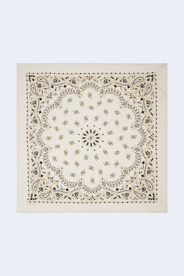 The Silk Bandana in Cream