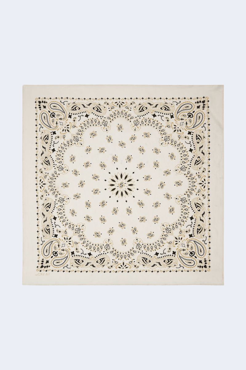 The Silk Bandana in Cream