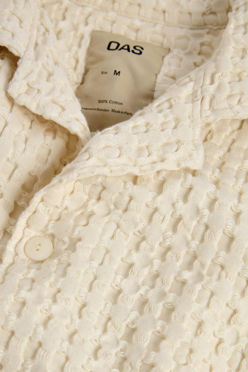 Waffle Shirt in Ecru Cuba
