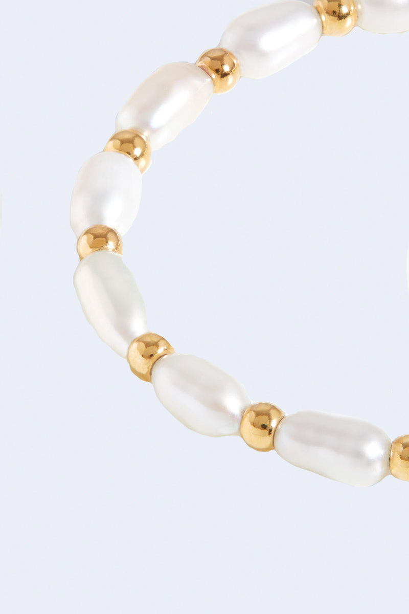 Seed Pearl Beaded Choker in Gold