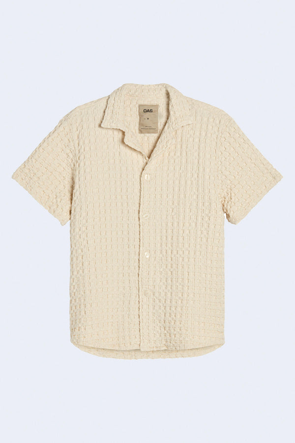 Waffle Shirt in Ecru Cuba