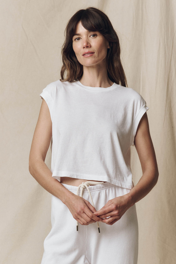 The Square Tee in True White
