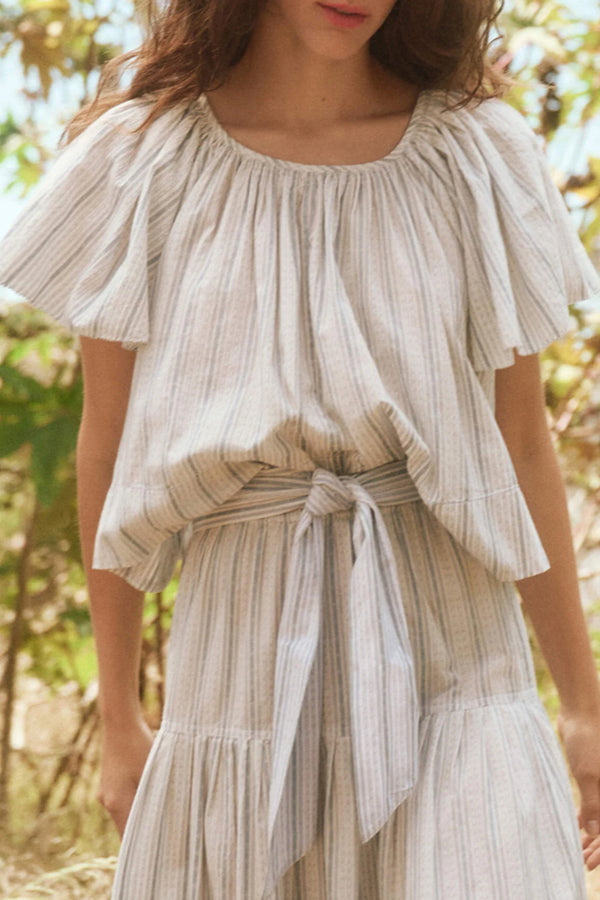 The Dale Top in Saltwater Stripe