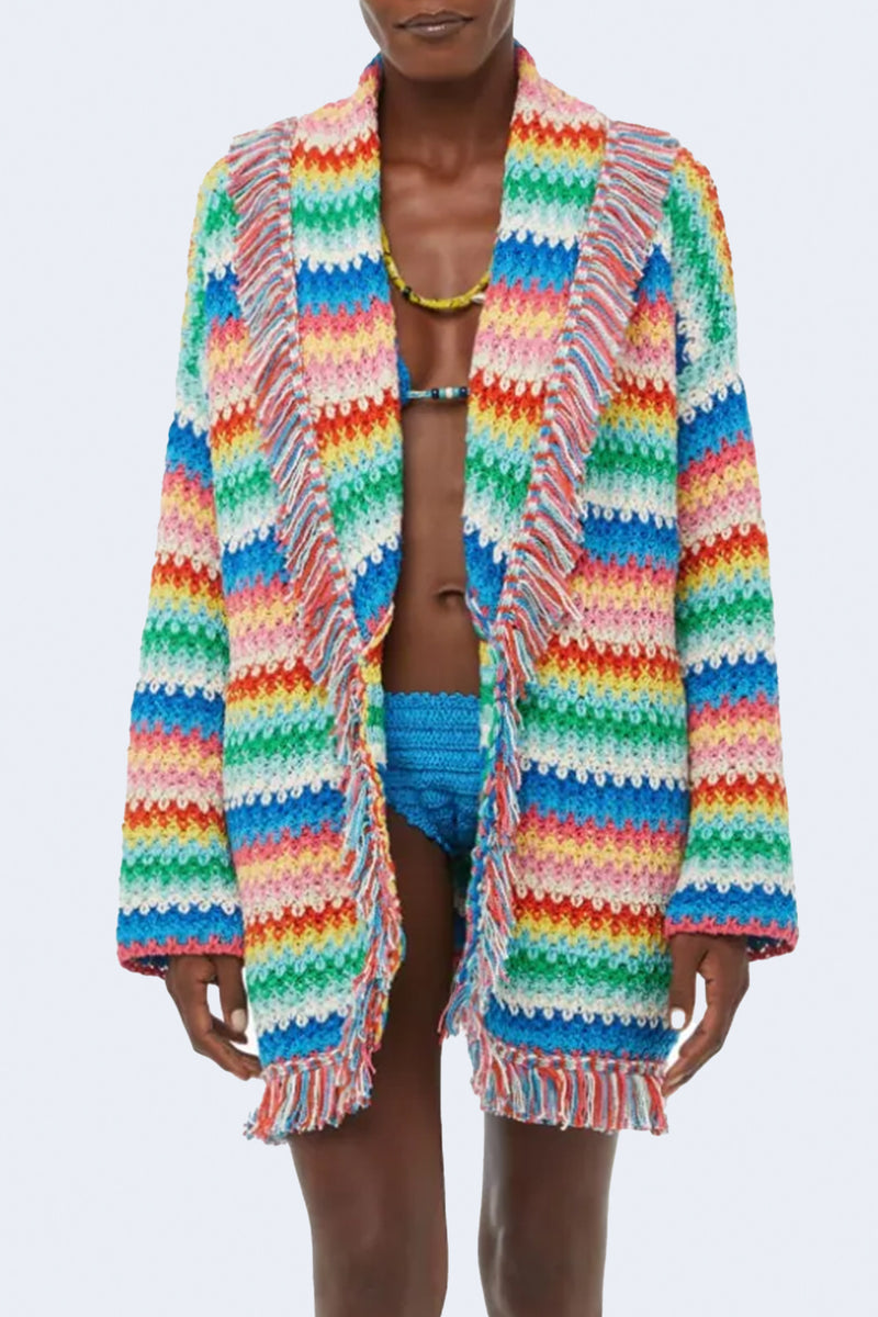 Over The Rainbow Cardigan in Multicolor