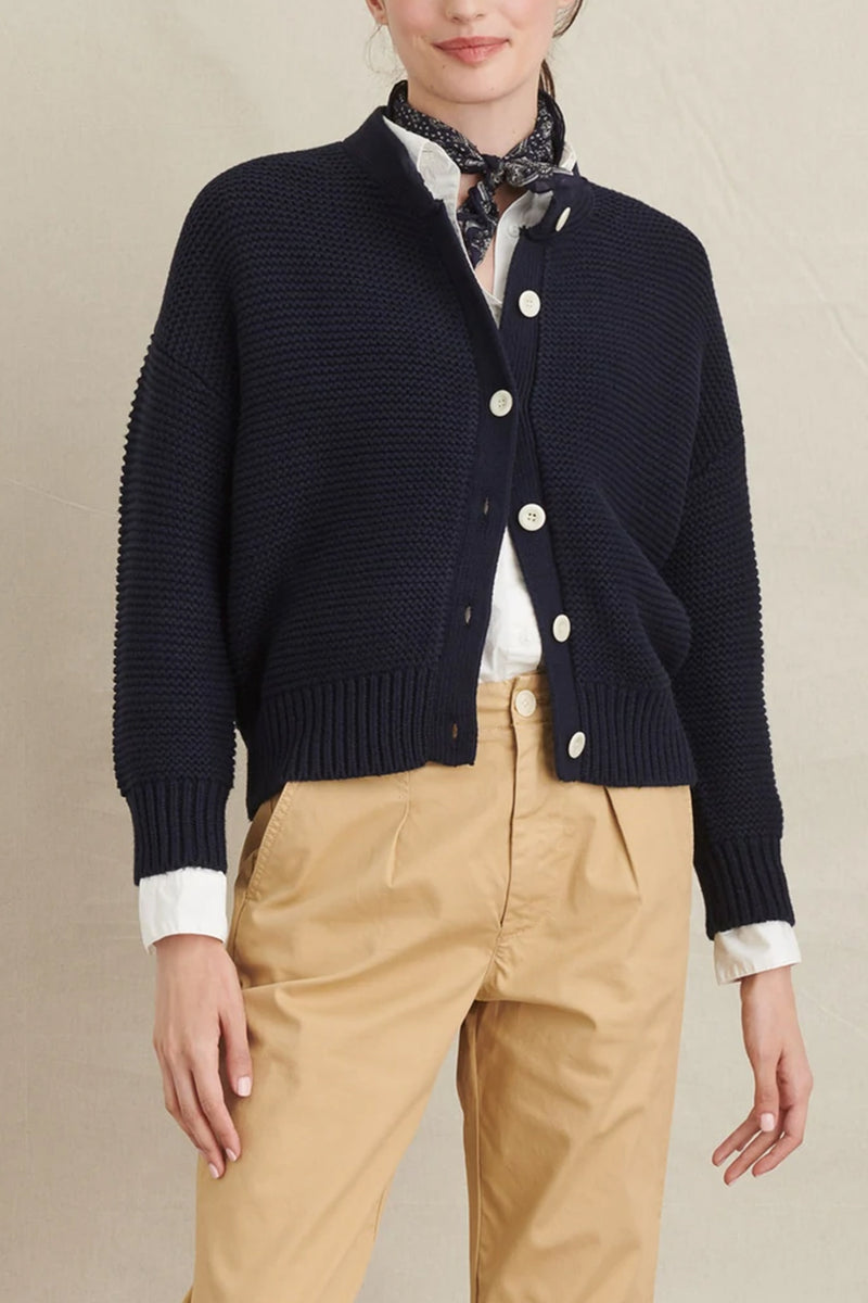 Nico Chunky Cardigan in Dark Navy