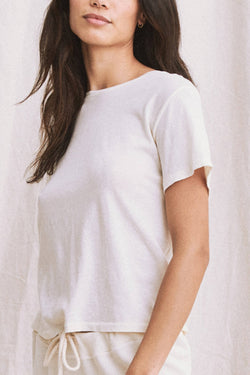 The Little Tee in Washed White