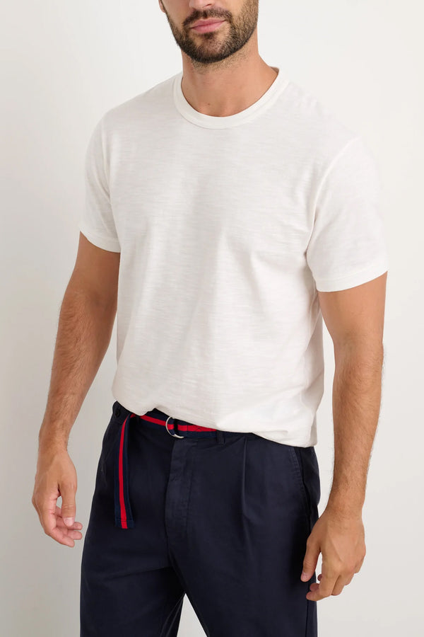 Men's Slub Cotton Standard T-Shirt in White