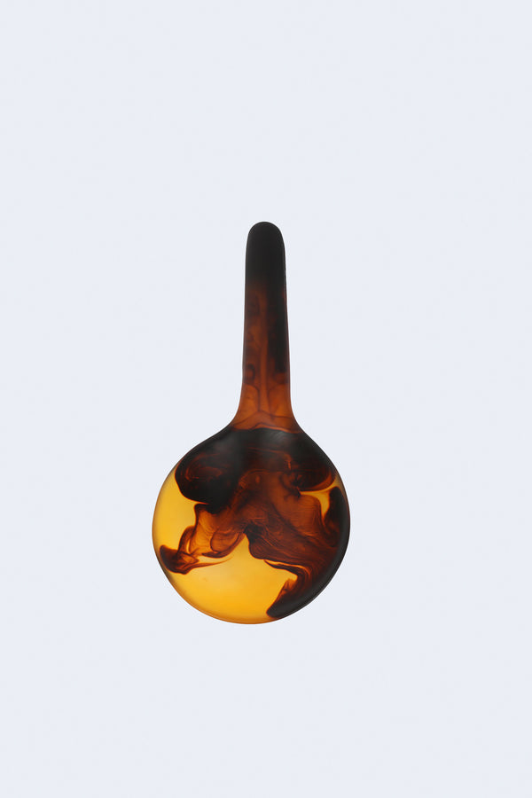 Round Spoon in Tortoiseshell Swirl