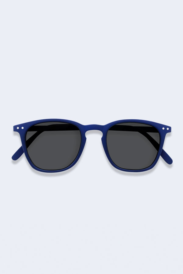 Sunglasses #E Navy Blue Soft Grey Lenses