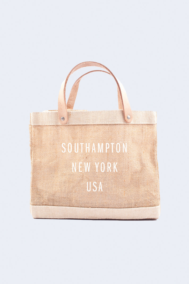 Southampton Petite Market Bag in Natural White