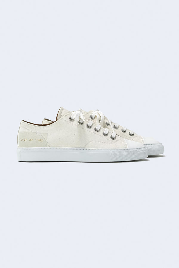 Women's Tournament Low Canvas Sneaker in Off White