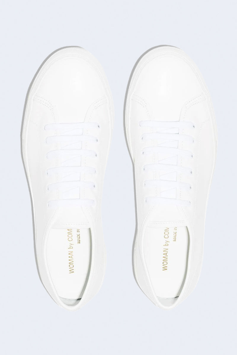 Women's Tournament Low Leather Super Sneaker in White
