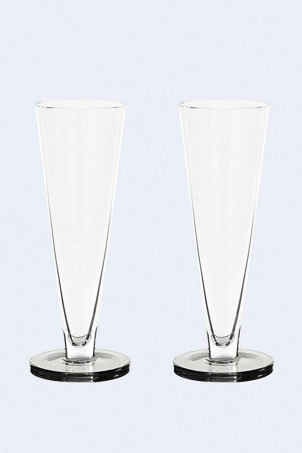 Puck Flute Glasses X 2