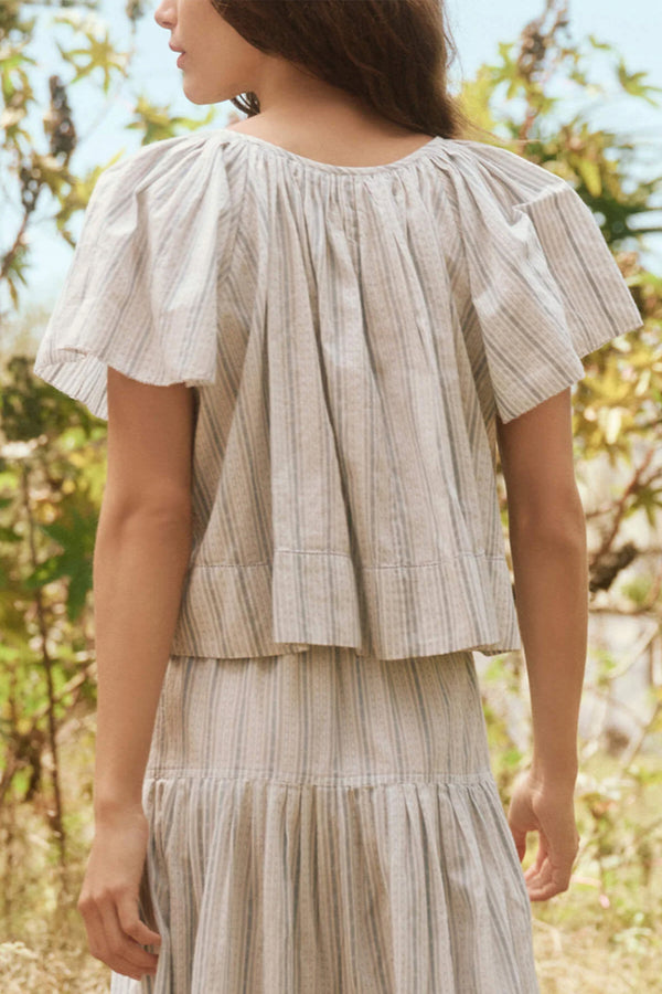 The Dale Top in Saltwater Stripe
