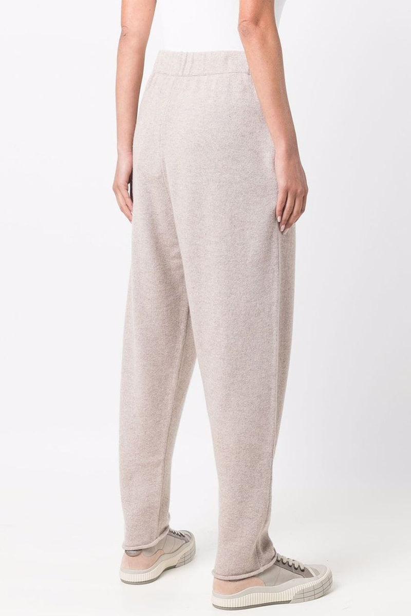 Knit Drawstring Jogger in Sand Melange