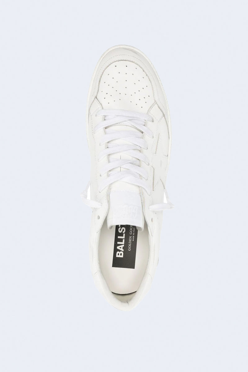Men's Ballster Leather Sneaker in Optic White