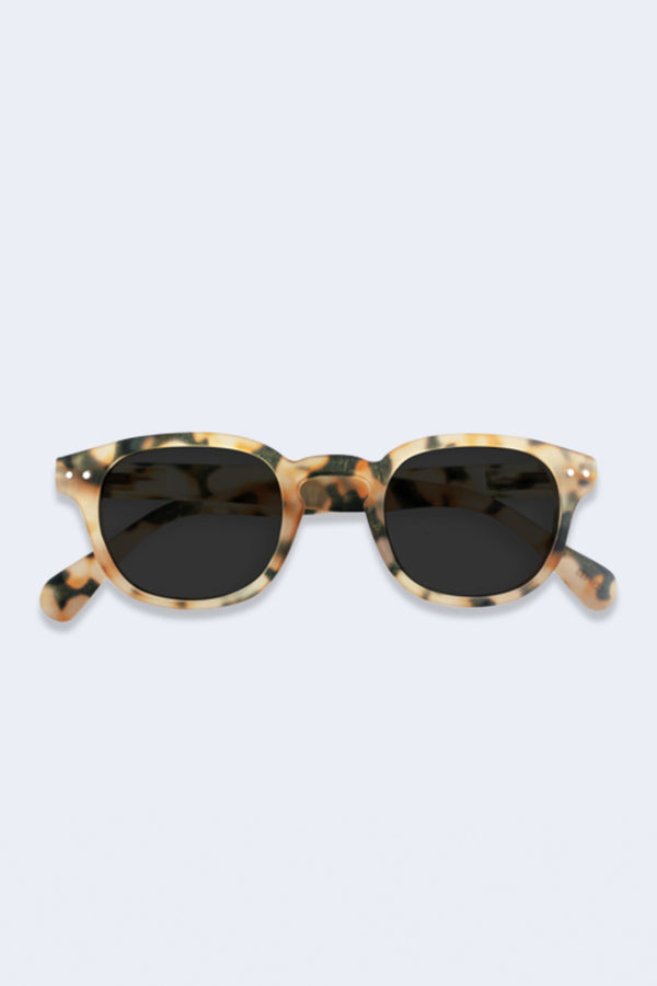 Sunglasses #C Light Tortoise Soft Grey Lenses