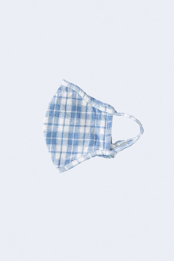 The Face Mask in Blue Plaid