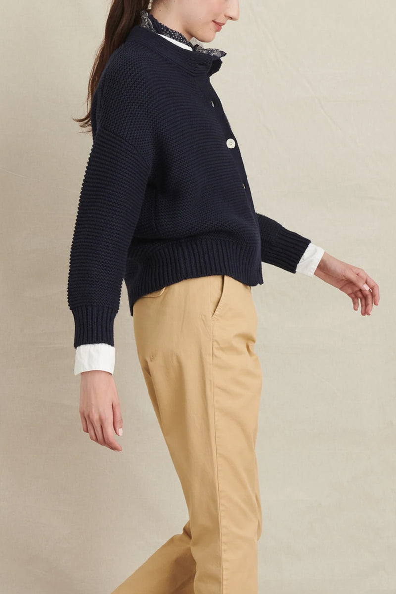 Nico Chunky Cardigan in Dark Navy