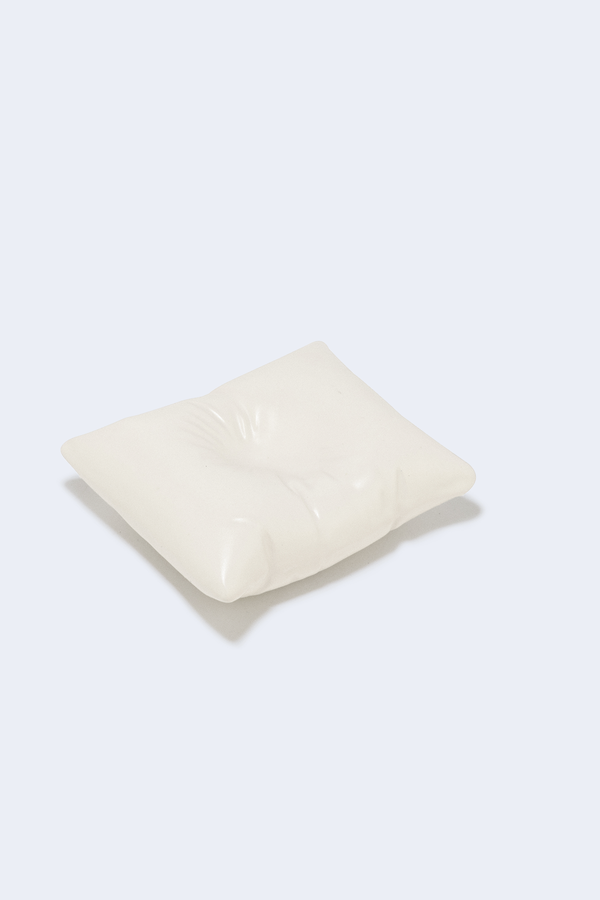 Ceramic Cushion in White