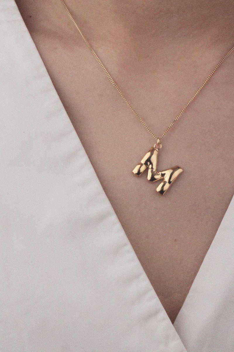 Classicworks Recycled Silver Letter Pendant in S