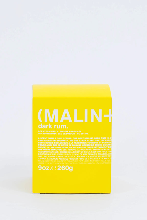 Dark Rum Candle in yellow box 