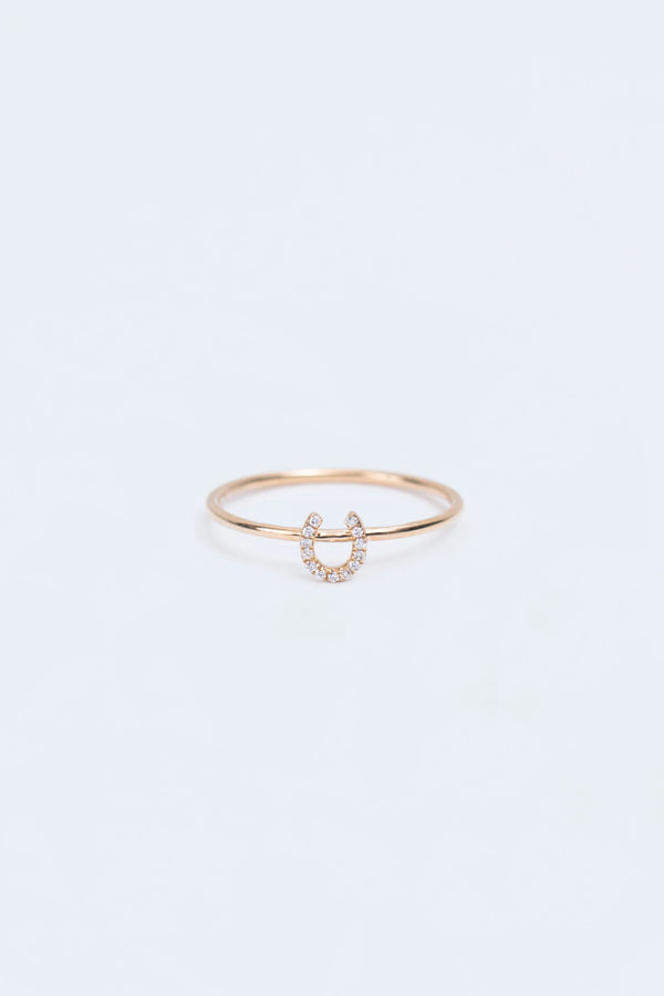 Diamond Horseshoe Ring