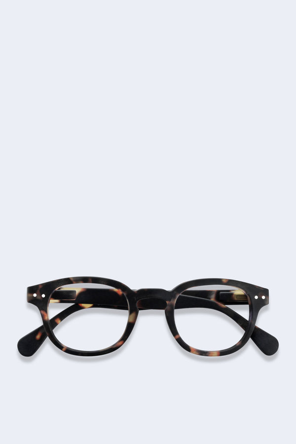 Black and brown framed unisex glasses for filtering out blue light