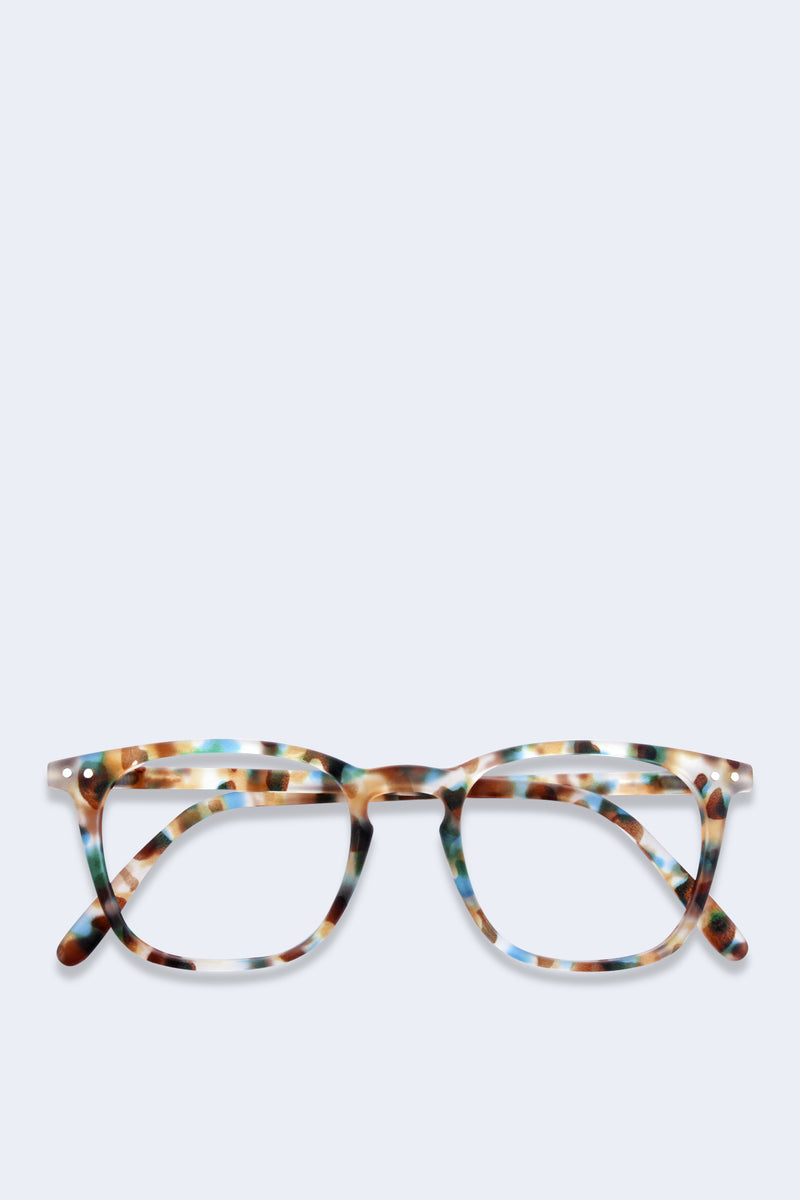 Unisex reading glasses with blue, white, and brown patterning - reading glasses by Tenet Shop