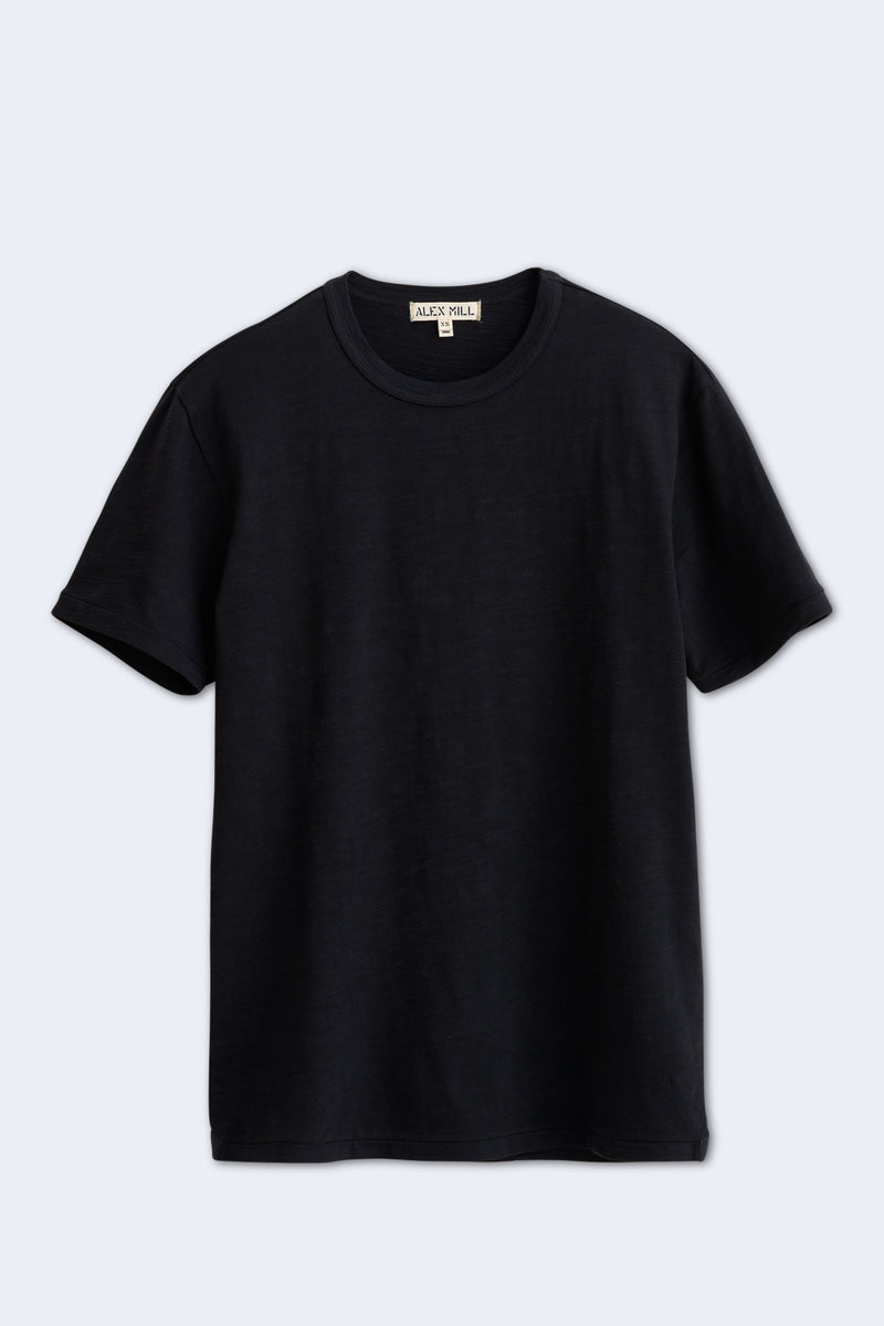 Men's Standard Slub Cotton Tee in Black