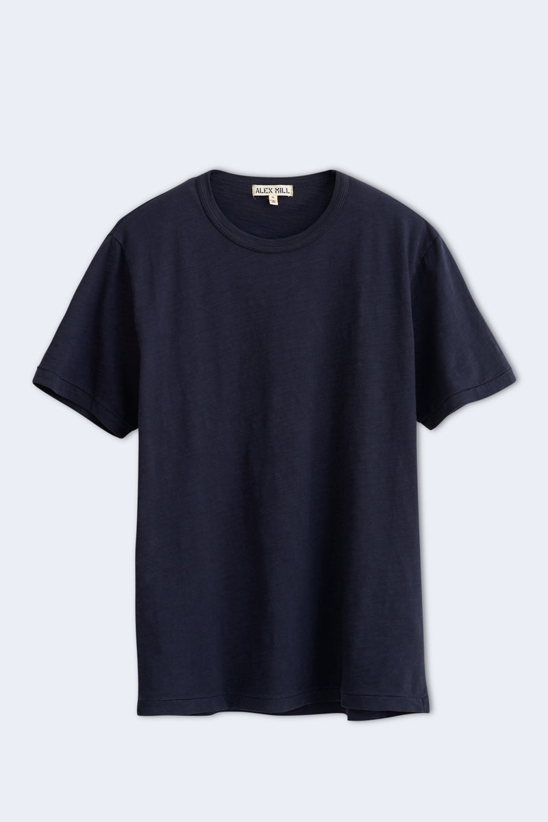 Men's Standard Slub Cotton Tee in Navy