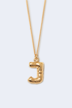Classicworks Recycled Silver Letter Pendant in J