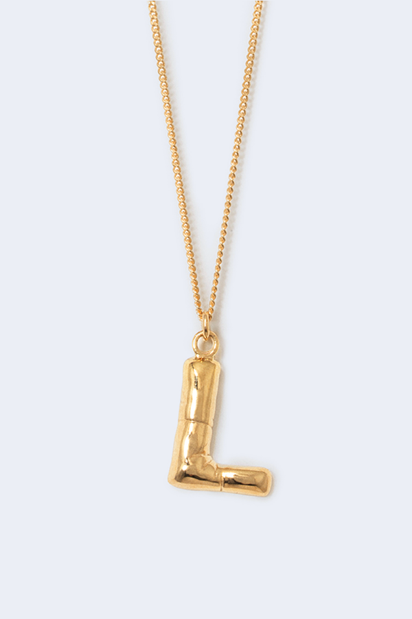 Classicworks Recycled Silver Letter Pendant in L