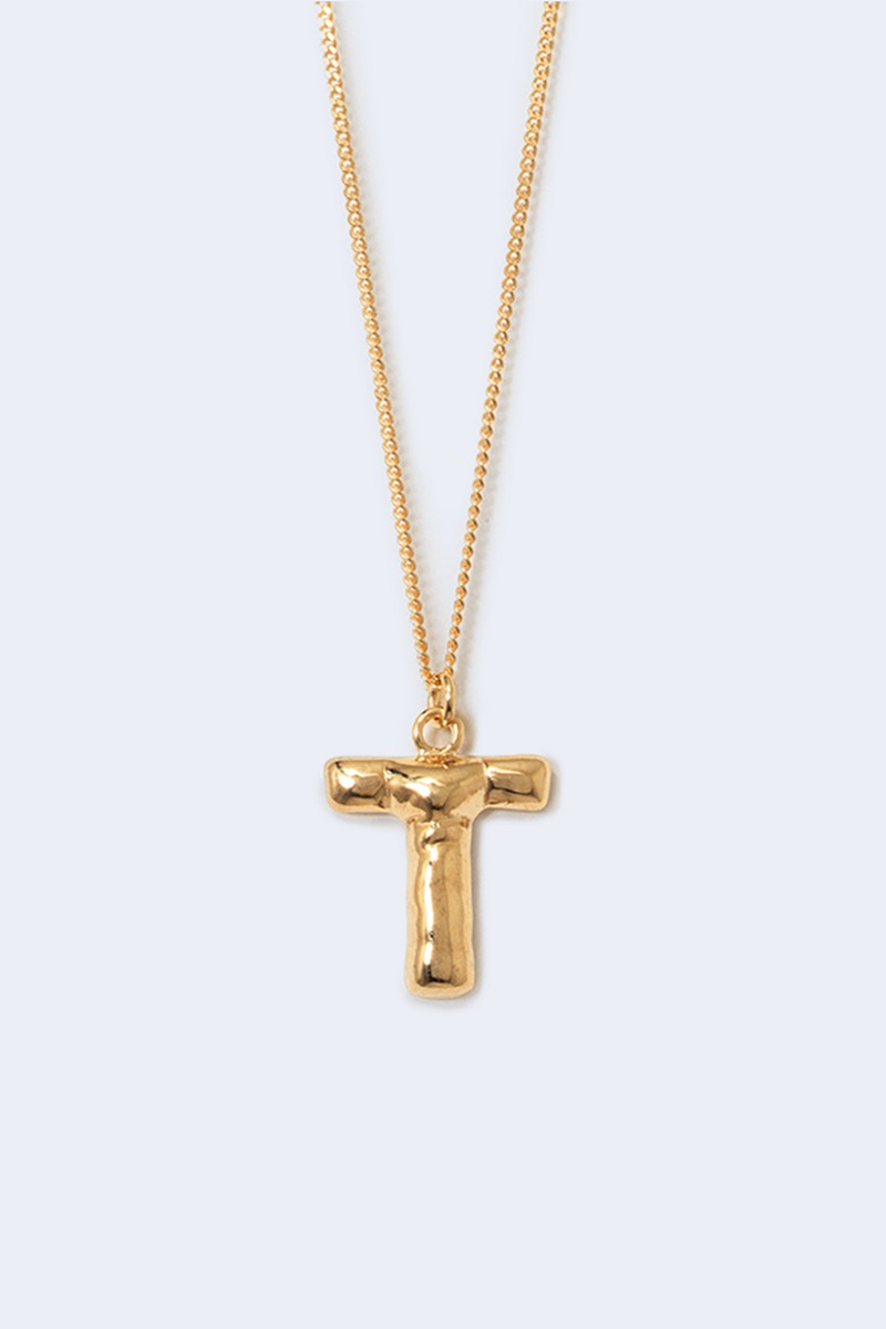 Classicworks Recycled Silver Letter Pendant in T