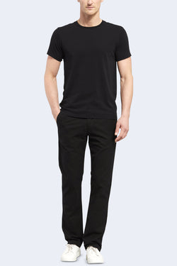 Short Sleeve Supima Crew Tee in Black